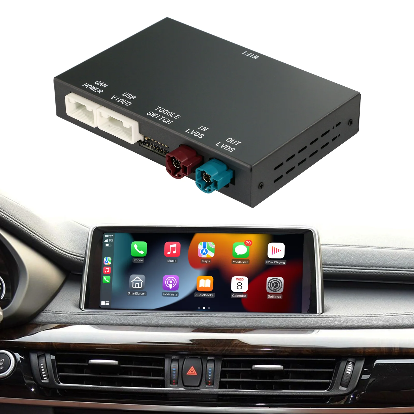 STLFCarabc اللاسلكية CarPlay أندرويد واجهة السيارات لسيارات BMW NBT/CIC/CCC/EVO/1 2 3 4 5 6 7 Series X1 X3 X4 X5 X6 MINI Cooper
