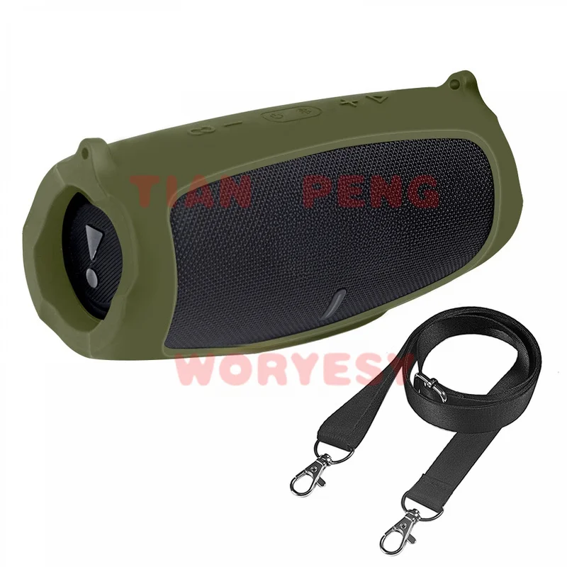 WYORESY premium buffer silicone cover for JBL Charge 5 speaker relieves external pressure and prevents accidental device damage
