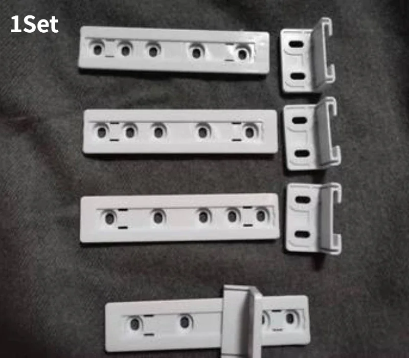 1Set for Fridge door slide rail mounting kit refrigerator door sliding guide integrated cupboard built in kit