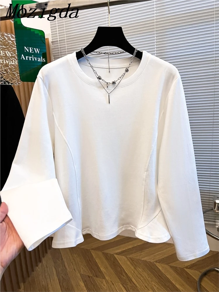 

Autumn Oversize T Shirt Blouse Woman Loose Chic Balck White Woman Shirt Ladies Tops Blusas Mujer De Moda