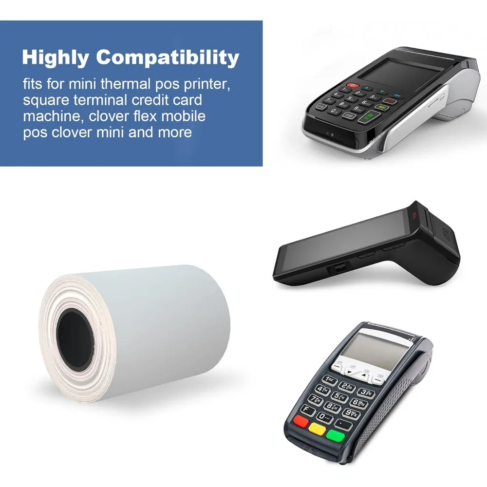 POSレジ用感熱レシートロール紙 50枚入り 2.25 x 50インチ