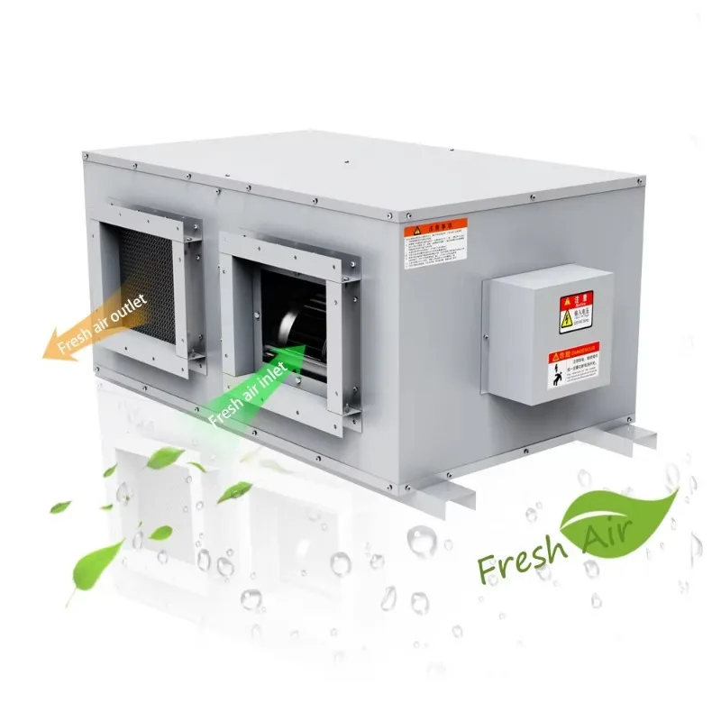 4000CBM Factory Direct Sale Industrial Ceiling Mounted Air Dehumidifier with LCD Controller for Industrial Commercial ERV HRV
