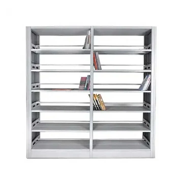 Newly Designed Double-sided Office 5-story Bookcase Library Metal Bookcase Living Room Display Case And Storage Shelf