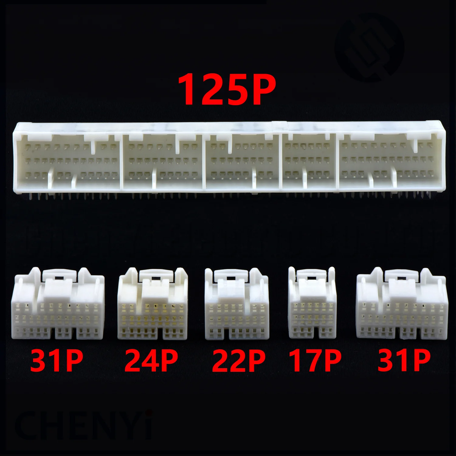 17P/22P/24P/31P/125 Pin PCB Mount Header Connector ECU plug Socket 1318612-1 With terminal pins For Honda K20 K24 Toyota Nissan