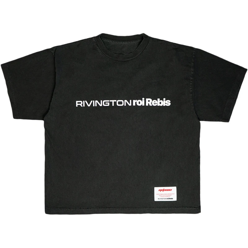 

Rivingtonroirebis RRR 123 T Shirt 2026 Summer Men Women Vintage Washed Black Cotton Short Sleeve High Street Loose T Shirt Tops