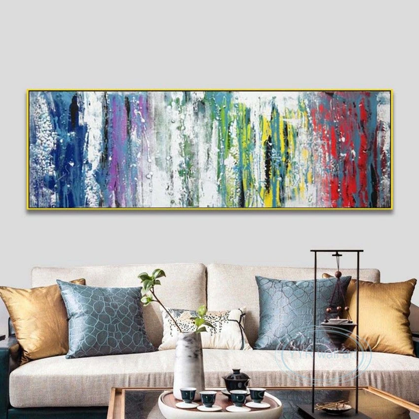 2022 New Abstract Oil Painting 100%Hand Painted Artwork Home Decor Canvas Poster Parlor Sofa Wall Bedroom Bedside Custom Picture