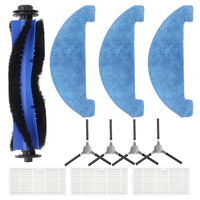 11pcs Vacuum Cleaner Replacement Parts Kit For Loorow AT800 Accessories 3-In-1 Robot Vacuum Cleaner Accessories Cleaning Tools