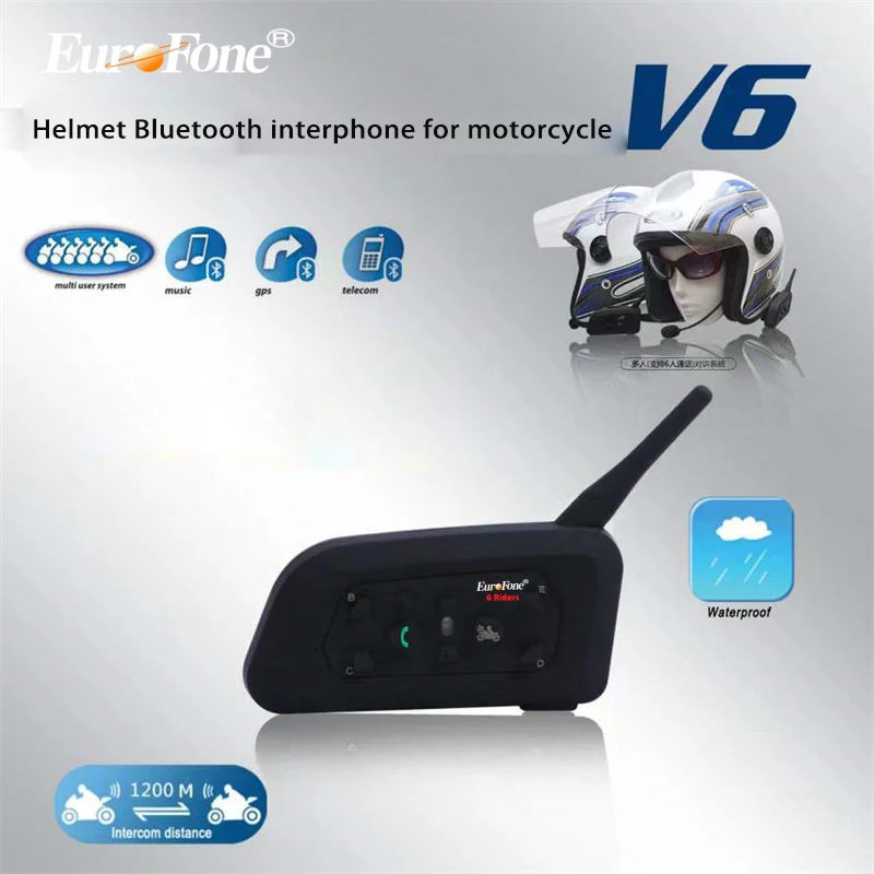 

Football Referee Helmet Bluetooth Intercom - 6Users, 1200M Range, IP67 Waterproof, Quick Pairing