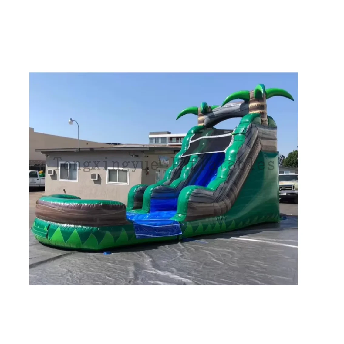 

18ft Water Slide pool Commercial Palm Tree Inflatable Water Slide for Kid big Cheap Adult Large