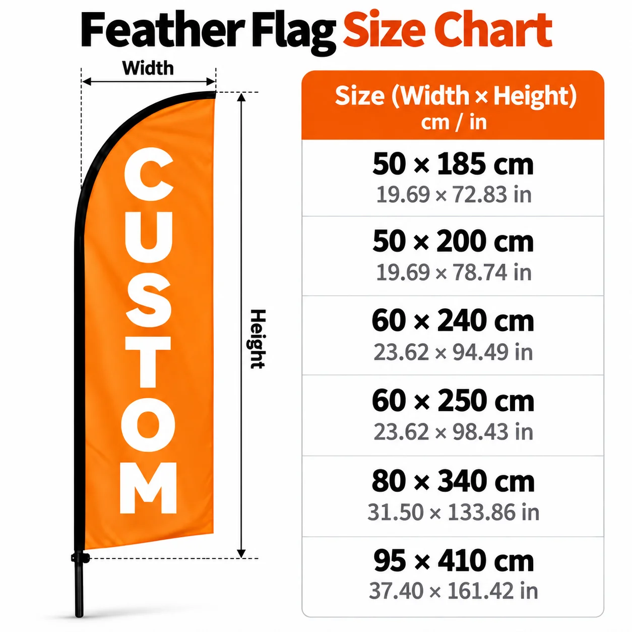 Custom-Made Knife Flags & Colorful Banners Set with Flagpole And Base for Go-Kart Advertising Outdoor Beach Racing Banners with