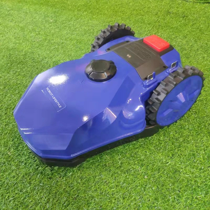 Lawn Mower Robot For Small Grass 400-600m2, Auto Recharge, 2.2Ah Li-ion Battery, Water Proof IPX4, Brushless Motor, Garden Tools