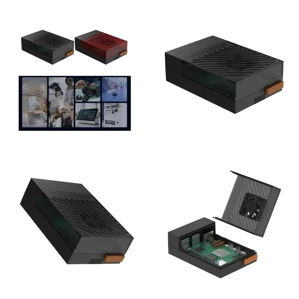 

31BA Protective Case Cover Box Shell Enclosure Removable Top Cover For Argon Poly 5+ Expansion Board for RPi 5 Development