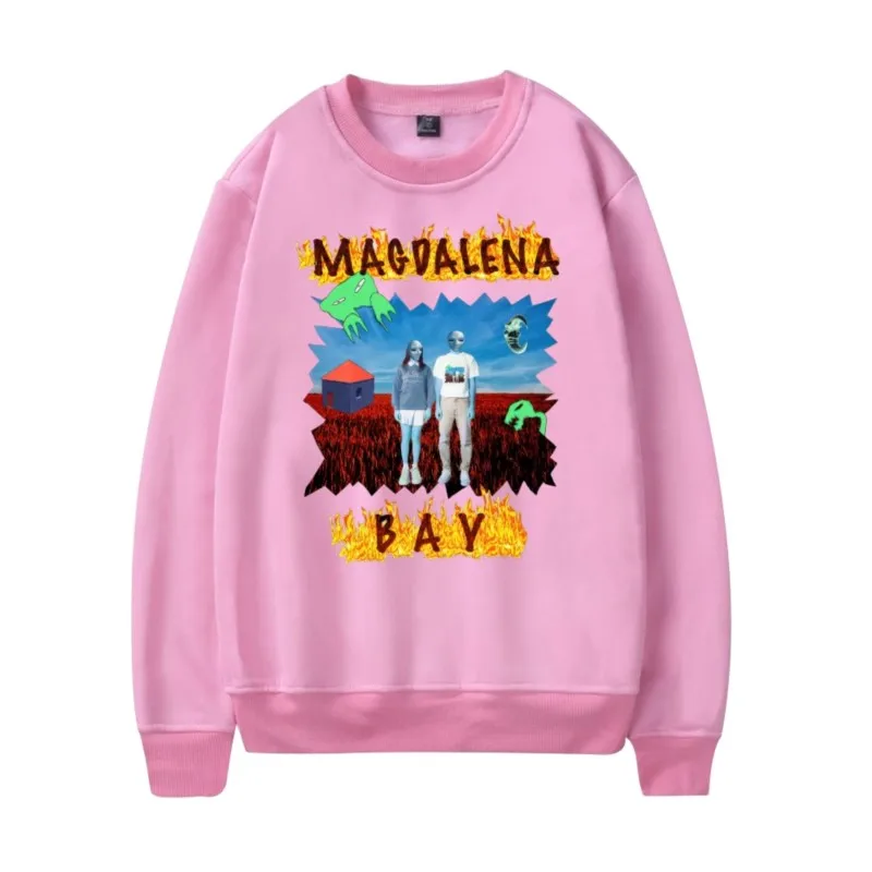 سويت شيرت Magdalena Bay Crunch برقبة دائرية وأكمام طويلة بلوفرات غير رسمية على الموضة لعام 2024 ملابس خروج عصرية جديدة