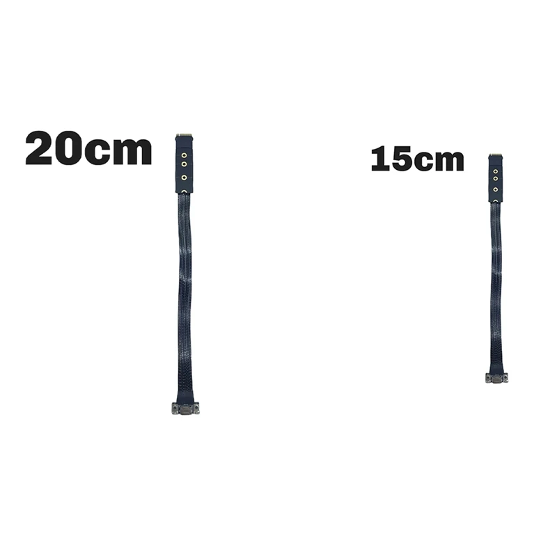 ل M.2 إلى Oculink 4I تمديد كابل سطح المكتب M2 Mkey NVME إلى SFF8611 سلك توصيل محول Pcie 4.0X4 Gen4 الفضة مطلي