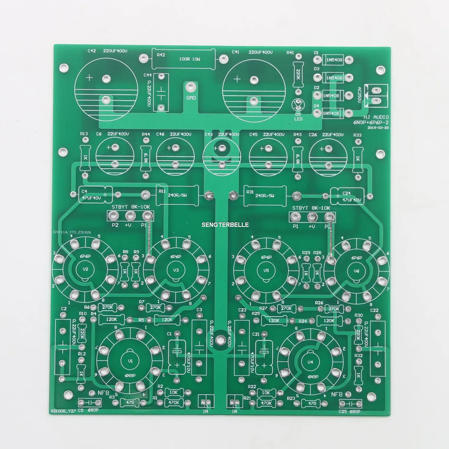 Hi-Fi 6N9P + 6P6P трубчатый стереоусилитель, панель PP Push-Pull Power Amp Kit 12 Вт