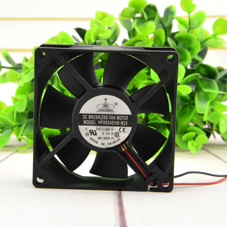 

New For YIHAKBJI HF0824EHB-B25 8CM 8025 24V 0.30A Dryer Power Amplifier Cooling Fan