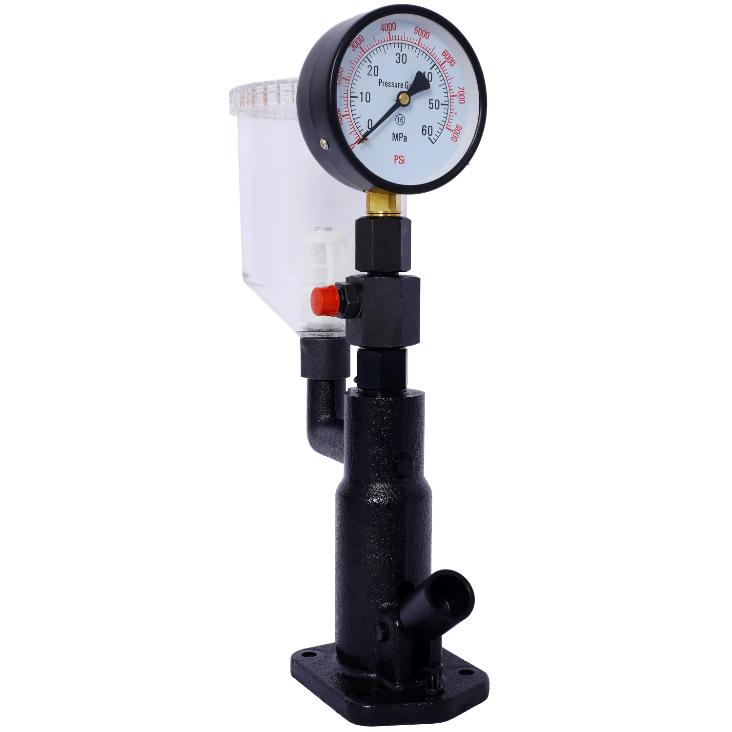 400Bar 6000PSI Fuel Injector Nozzle Tester Professional Auto Repair Tool with Dual Scale Gauge for Tractors Nozzle Pop Pressure