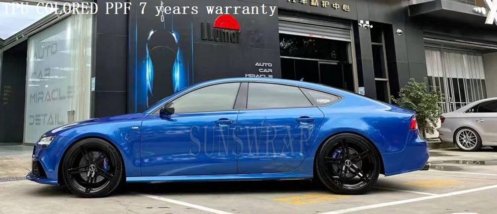 

Sepang синий цвет PPF Премиум ТПУ защитная пленка для краски самовосстанавливающаяся гидрофобная защита от царапин автомобиль 5x52ft/rol