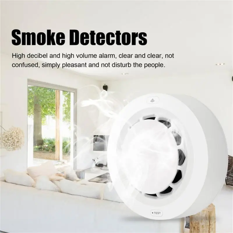 Tuya WiFi Smoke Alarm Fire Protection Smoke Detector Smoke House Combination Fire Alarm Home Security System Firefighters