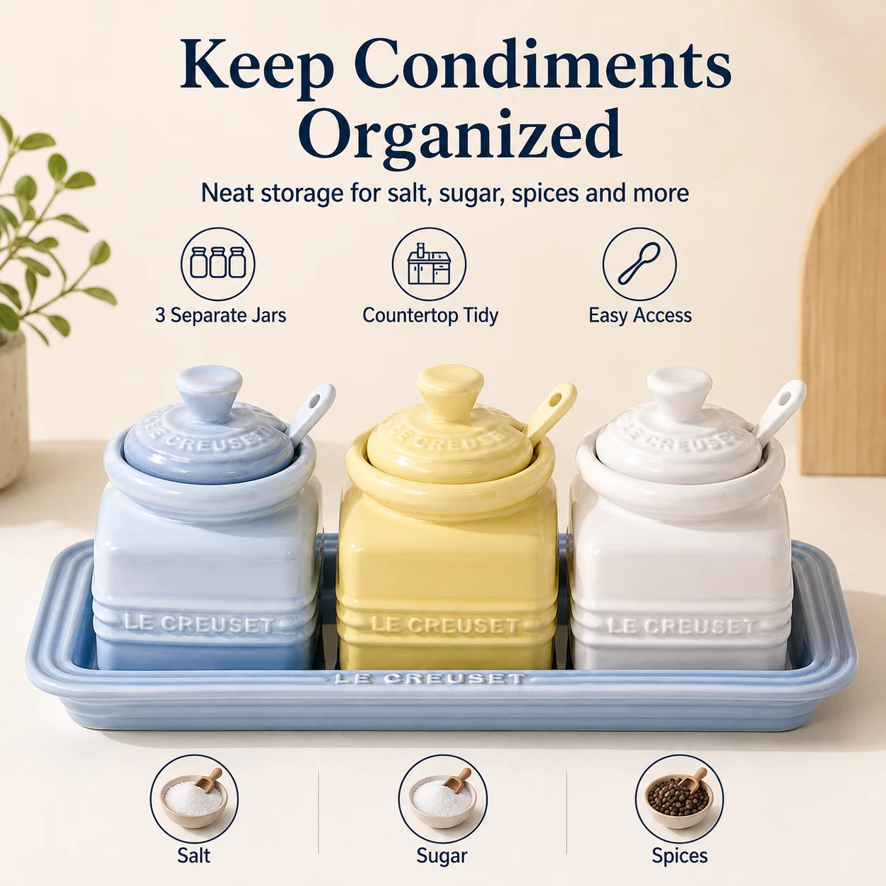 Le Creuset 3 Parçalı Seramik B - Kitchen Appliances Store incelemesi ve fiyatı