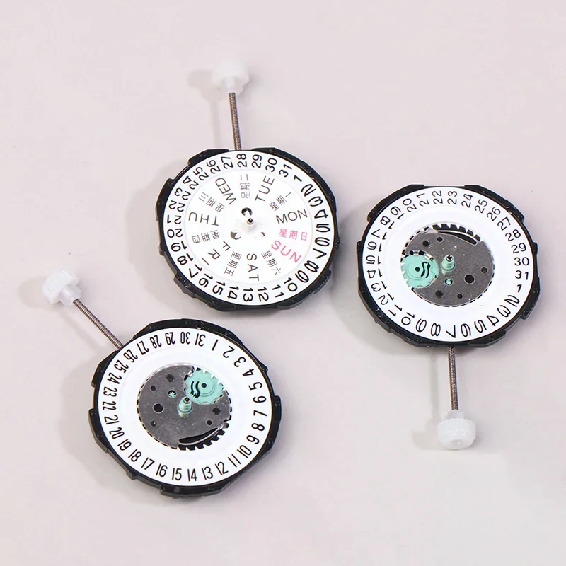 1PC China Sunon Sl28 Sl28-6 Quartz Movement Replacement Three Hands Calendar Date A Cheap Alternative To 2115-20z Movement