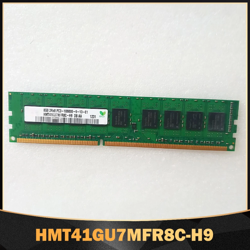 

1PCS High Quality RAM 8GB 8G 2RX8 DDR3 1333 PC3-10600E ECC UDIMM For SK Hynix Memory HMT41GU7MFR8C-H9