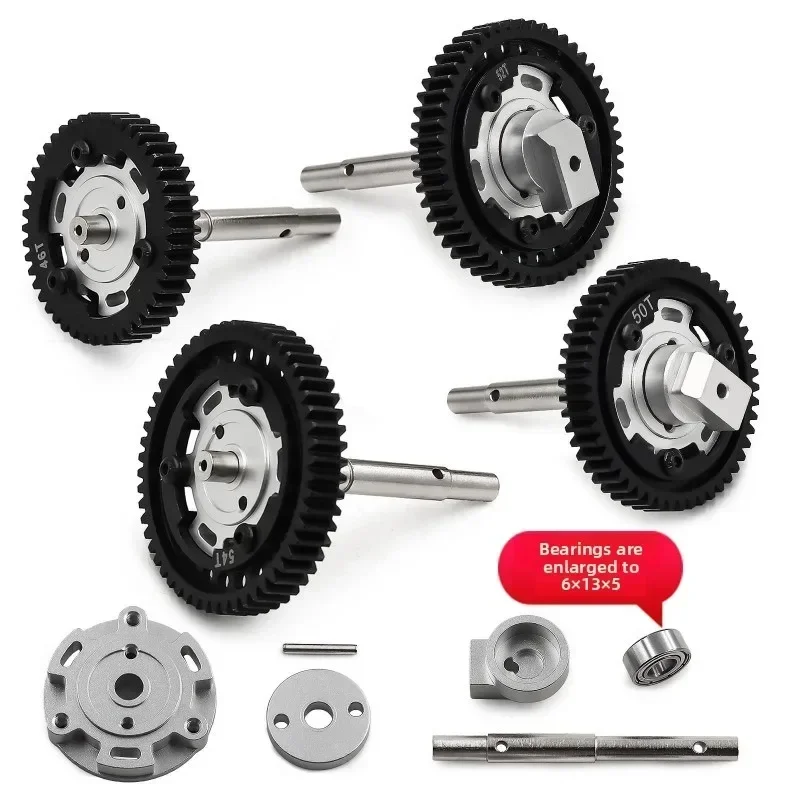 FOR 1/5 X-Maxx 8S Large X Xrt Enlarged Bearing Three-Point Support Aluminum Alloy Assembly Set