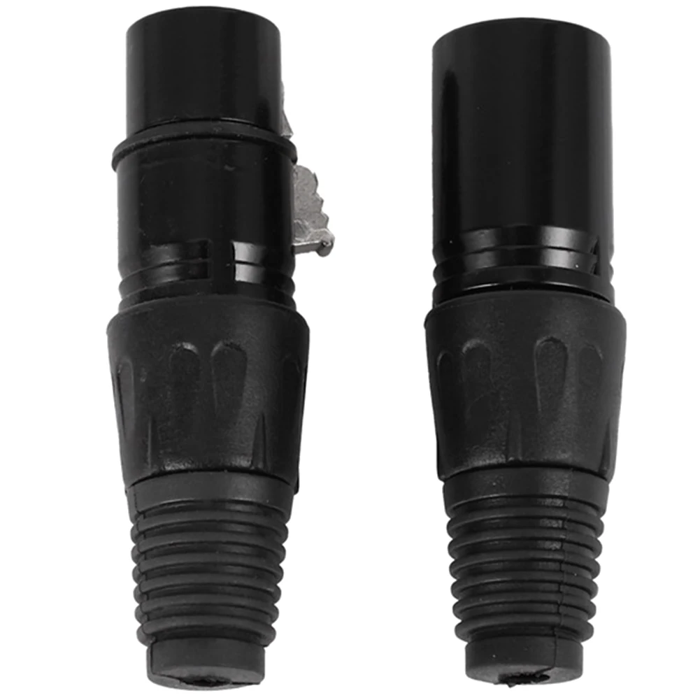 Cabos de áudio XLR de 3 pinos microfone macho e fêmea, conectores de cabo cobra MIC, 10 pares