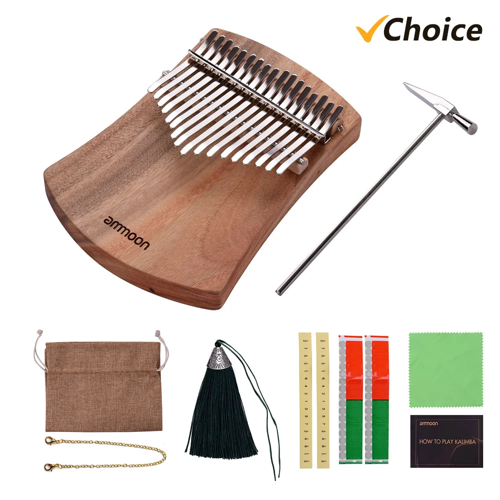 17-Kalimba C-Tone C-Tone بيانو الإبهام مع حقيبة حمل ، ملصق المقياس الموسيقي ، مطرقة الضبط ، إكسسوارات للمبتدئين