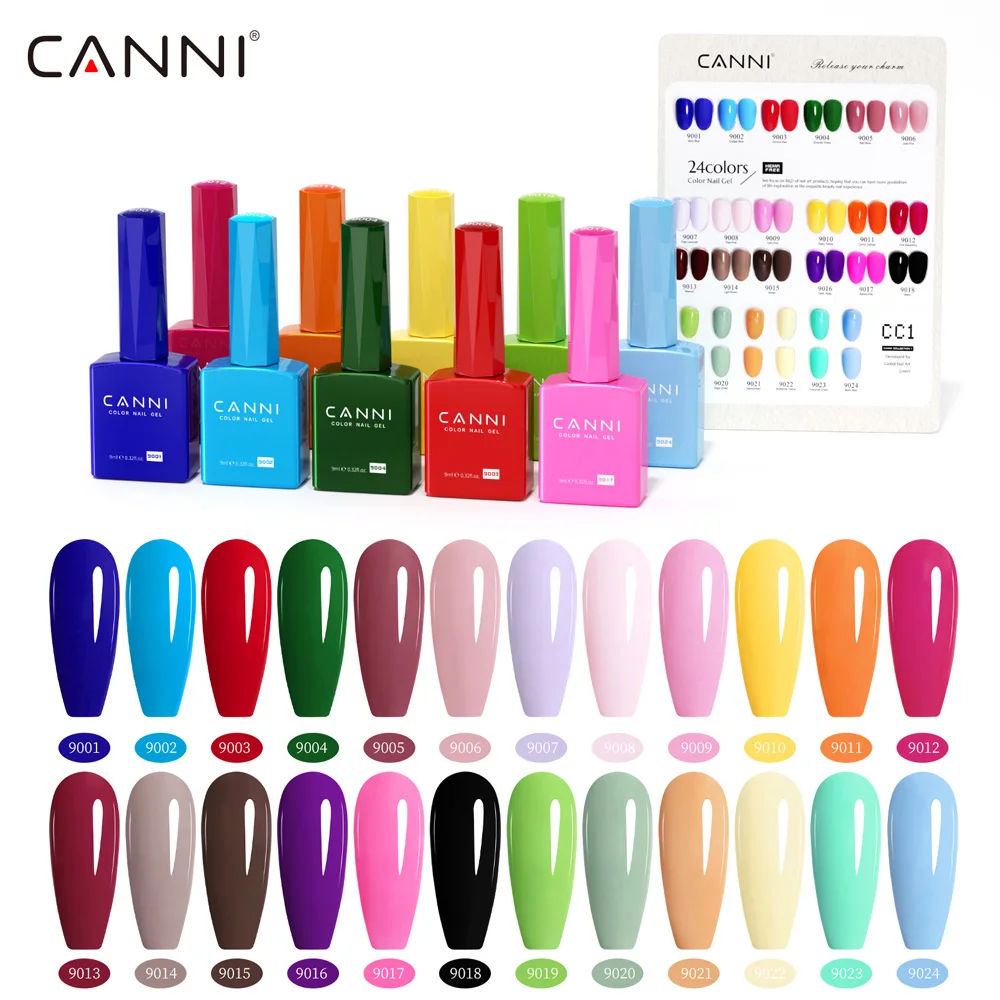 CANNI Christmas Color Gel Polish 9 ml Hema Free TPO Free Nail Gel Polish Winter Colors Semi Permanent Gel Super Texture Brush – Detail 1