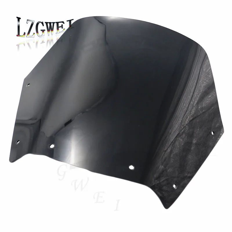 Motorcycle Front Windshield Glass Fairing For Kawasaki KLE400 KLE 400 Windscreen Dirt Bike Airflow Deflector