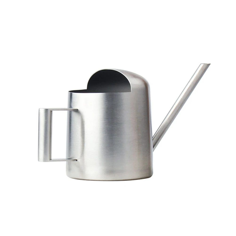 1pc Stainless Steel Watering Can Long Mouth Design Lightweight For Indoor Outdoor Garden Plants Flower Yard Metal Succulent - Image 6
