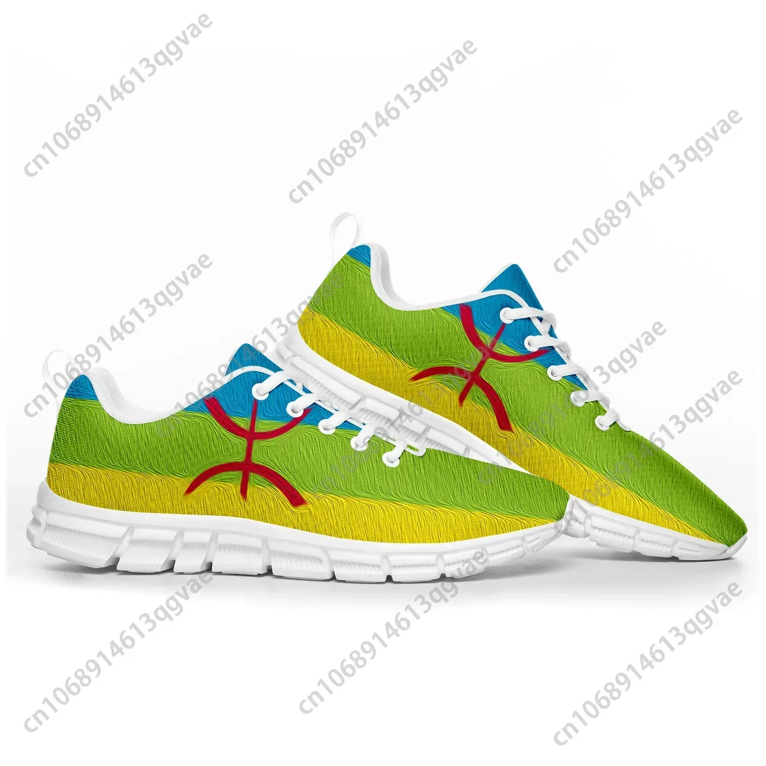 Berber Flag Pop Sports Shoes Mens Womens  Sneakers Berber Casual Custom High Quality Couple Shoes White