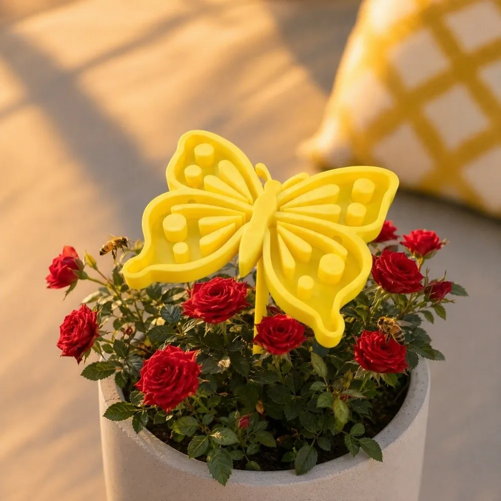 3D Printed Bee Butterfly Water Dispenser Plastic Garden Decoration Bee Watering Station Butterfly Shape Gifts