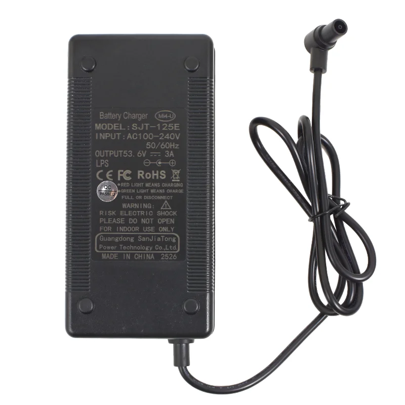 53.6V 3A Fast Charger for Xiaomi Mi4 Ultra pro 2nd Gen Navee S65 N65i - 100-240V Universal Adapter Power Accessory