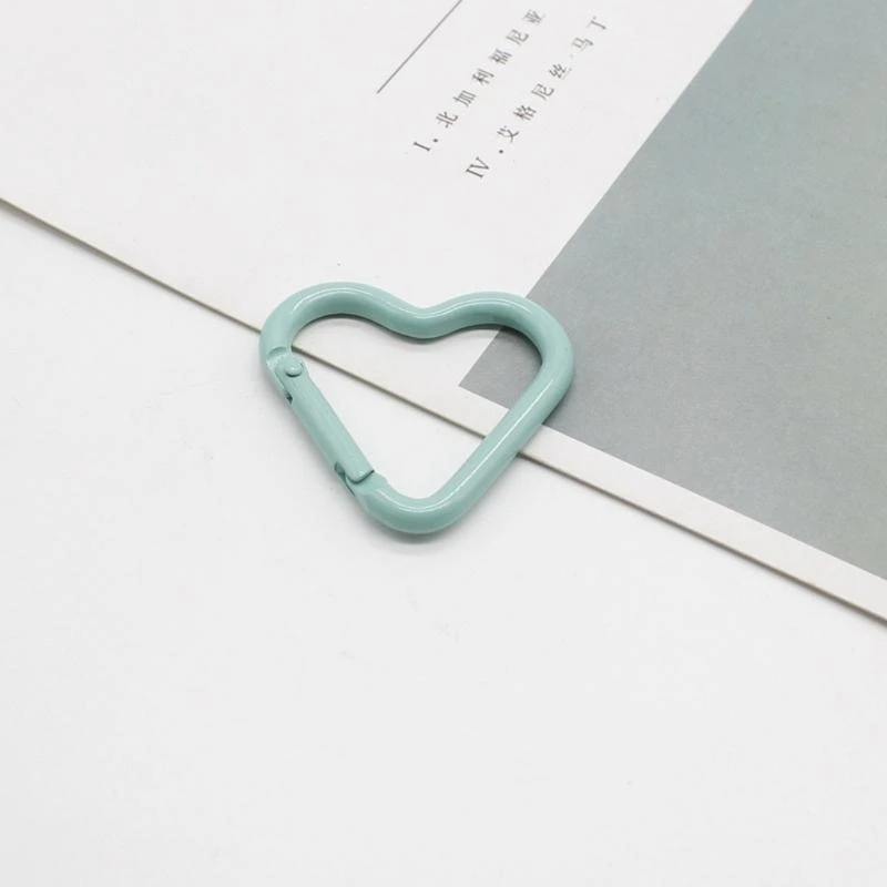 

10pcs Alloys Loaded Gate Heart Carabiner Security Locking Carabiner for Daily Carry