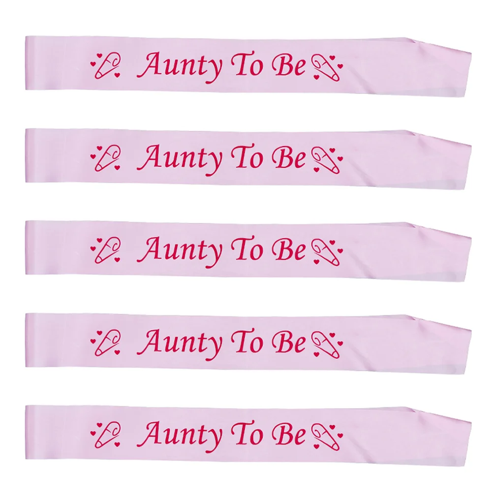 

5 Pcs Baby Shower Straps Sash for Birthday Etiquette Belt Bridal Decor Party Supplies Ceremonial