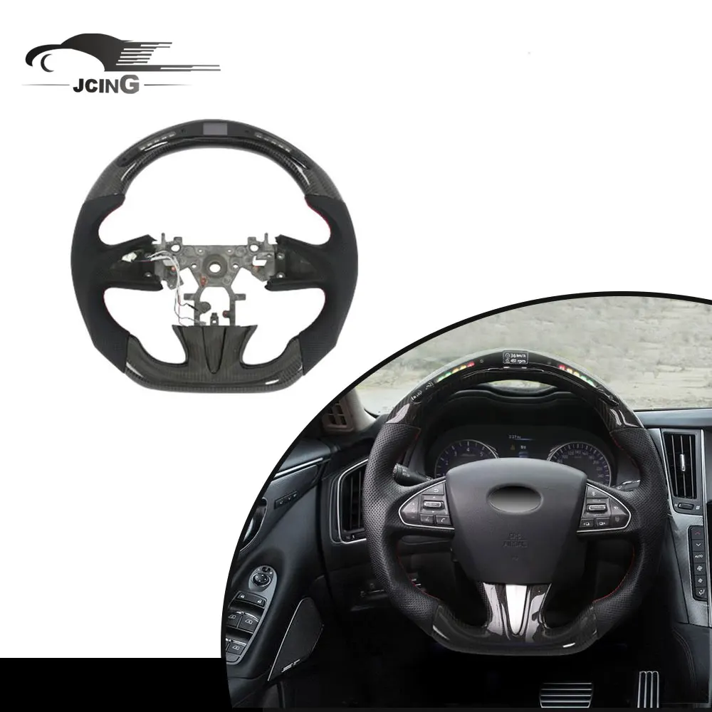 High Grade Custom Carbon Fiber Steering Wheel for infiniti Q50 Q60