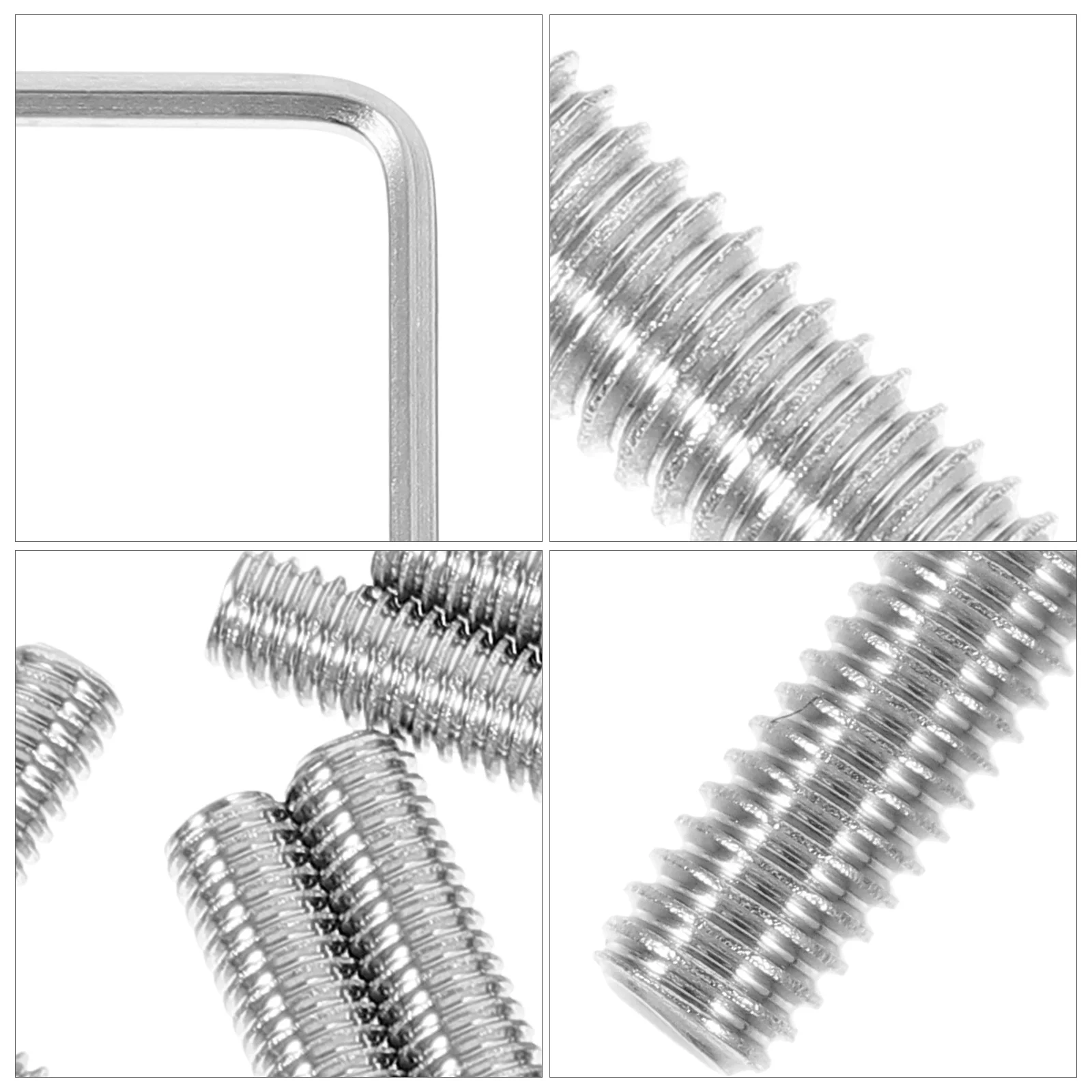 

12Pcs Bridge Saddle Screws Metal Replacement Adjustable Screws for Electric Guitar Bridge Parts Guitar Accessories Wrench