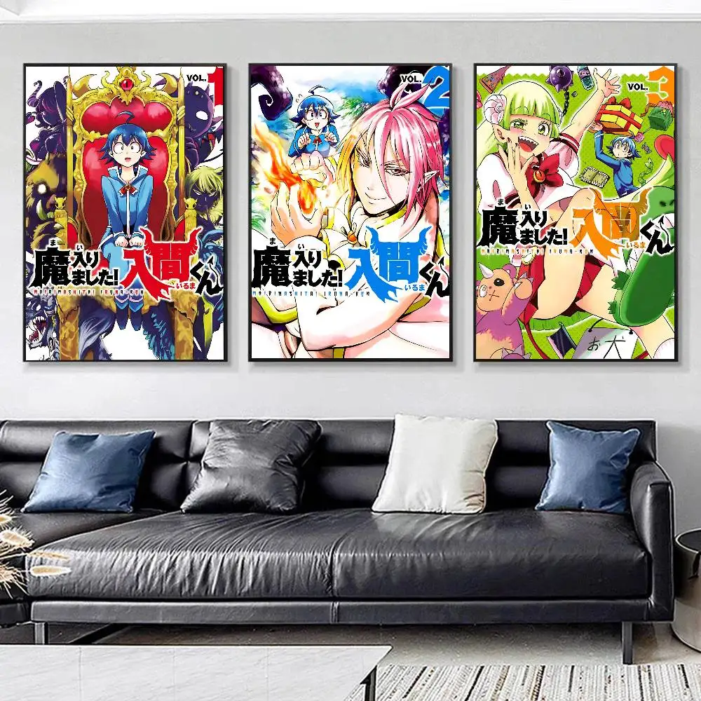 Anime Welcome To D-Demon School! Iruma Kun Manga Posters HD Print Vintage Wall Art Decor for Home Study Room