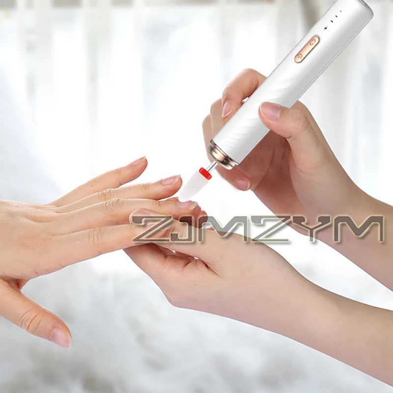آلة تشذيب الأظافر الكهربائية المحمولة القابلة لإعادة الشحن ، آلة مانيكير متعددة الوظائف ، قاطع طحن بلاستيكي