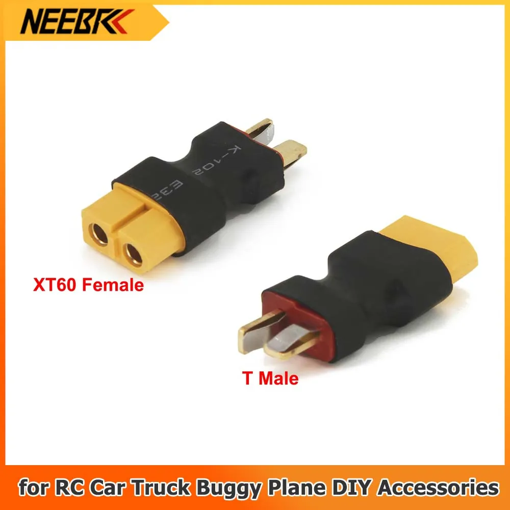 NEEBRC RC XT60 Female To Deans Plug Male T Connector Adapter Car Plane FPV Lipo Battery ESC Motor DIY Accessories Parts