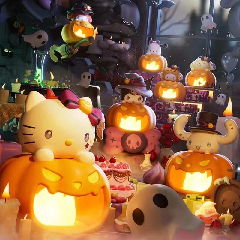 

Kuromi Kitty Pochacco Хэллоуин Серия «Кошелек или жизнь» Ночник Слепая коробка Мультфильм Милый орнамент Светящаяся игрушка Тайная подарочная коробка