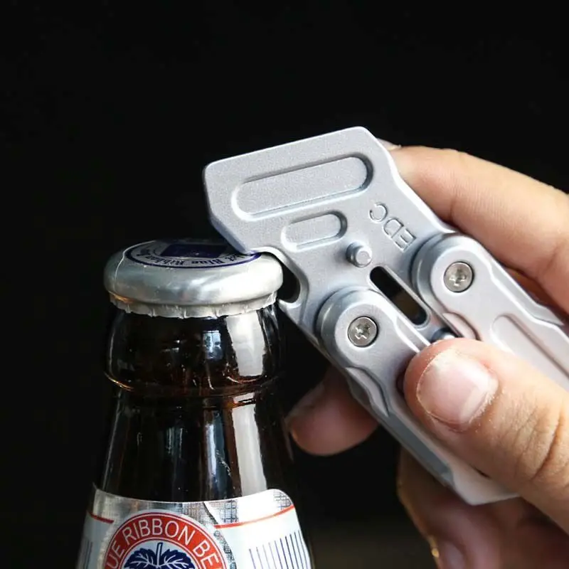 Metal Magnetic Fidget Coin EDC Adult Multifunctional Crowbar Slider Decompression Toy Anxiety Stress Relief Gift