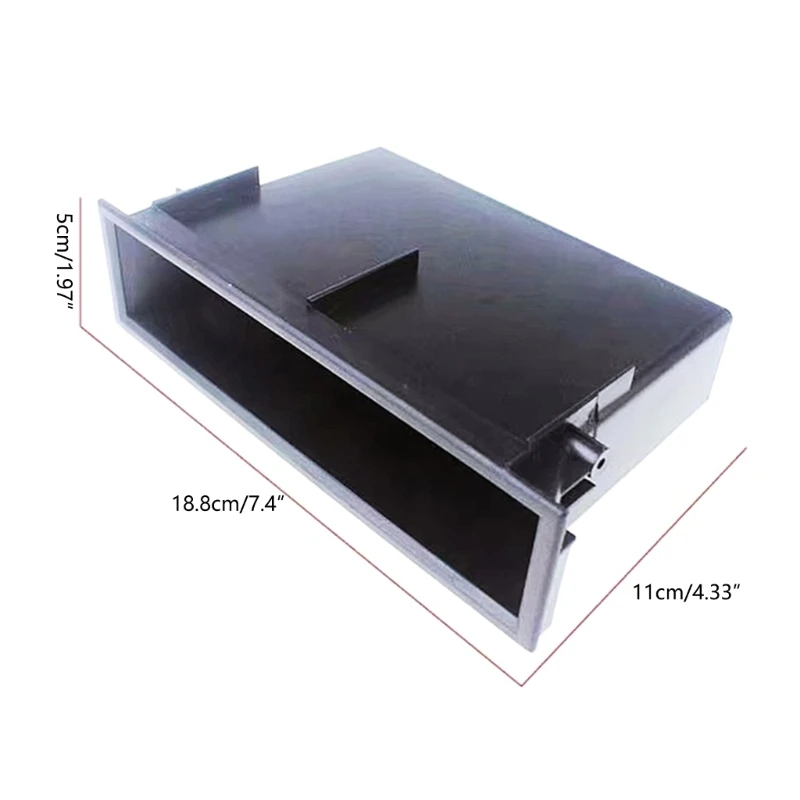 Storage Pocket Box Universal Single Din Car Player Radio Stereo Dashboard Trim - Image 6