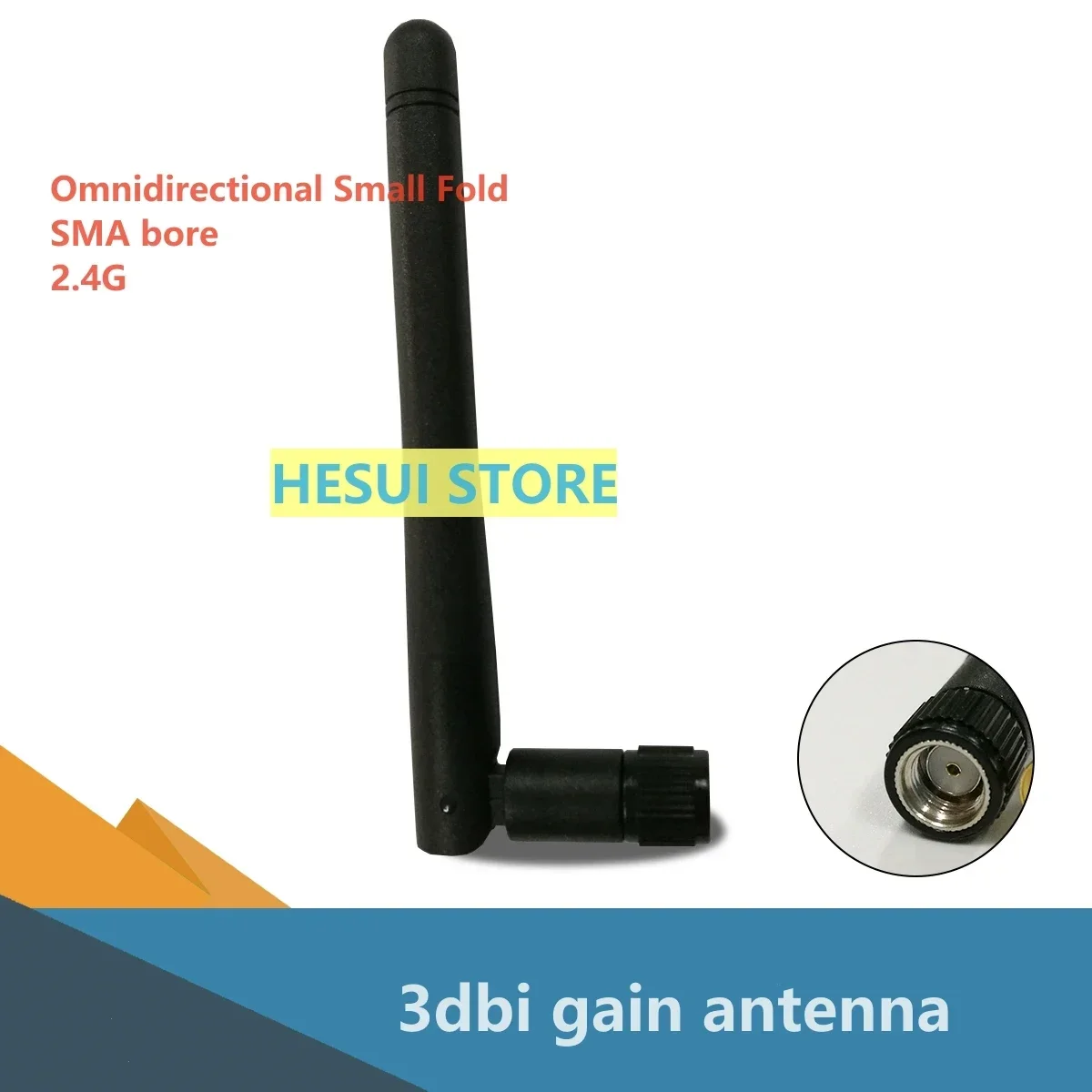 2.4G 3dbi wireless wifi network card routing antenna receiving and transmitting SMA interface zigbee module antenna