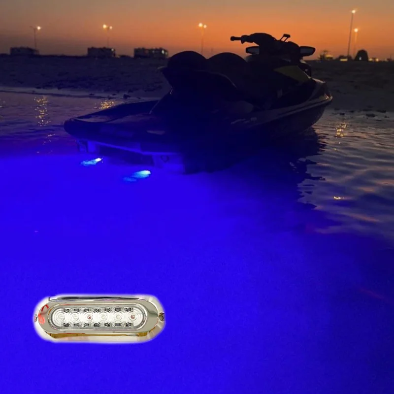 316 Stainless Steel Waterproof IP68 12V Underwater Boat Transom Light
