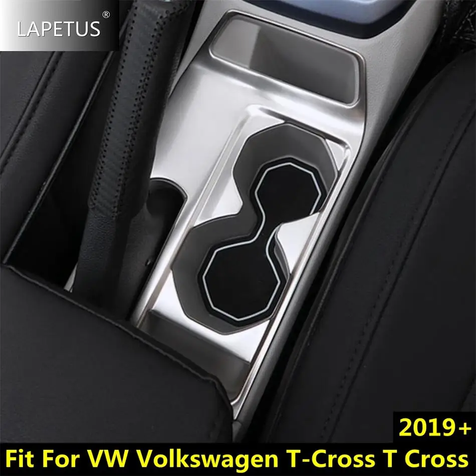 

ABS Car Center Control Gear Box Shift Water Cup Decor Panel Accessories Cover Trim For VW Volkswagen T-Cross T Cross 2019 - 2023