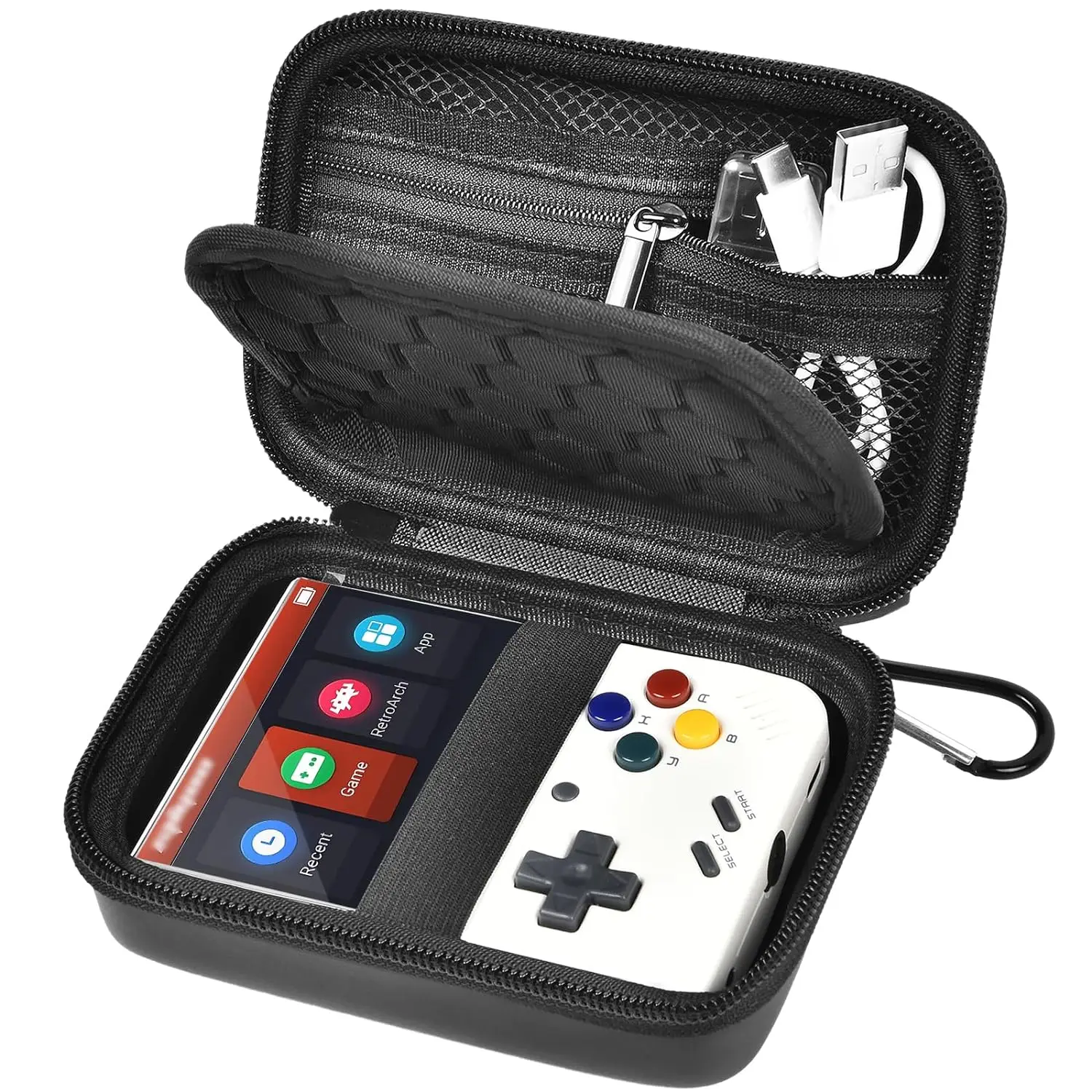 

Handheld Game Console Case Bag Carrying Case Cover for MIYOO Mini Plus Portable Hard Travel Bag Game Accessories