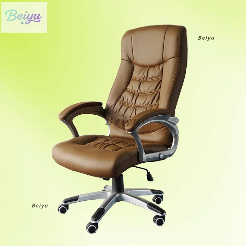 Suzhou factory direct sales leather middle class chair boss manager supervisor office chair computer chair lifting rotating chai